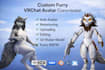 create custom 3d furry anime vtuber model, vrchat avatar with facial expression