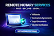 do online notary, remote notarization, notarize documents fast