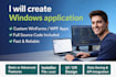 create a custom windows application in c sharp