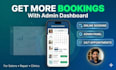 build mobile repair, salon or service booking system with admin dashboard