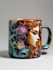 create a custom coffee mug design or coffee cup design