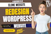 clone redesign, duplicate website, replicate website one page website