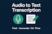 transcribe audio and video into accurate text