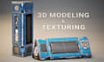 create detailed hard surface 3d models and textures