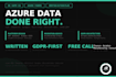 consult your azure data platform and cloud data architecture
