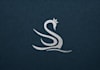 do a modern monogram or initial letters logo for your brand