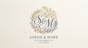 design an elegant and romantic wedding logo