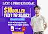 turn your PDF text into professional presentation slides