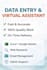 accurate data entry, excel tasks and be your reliable virtual assistant