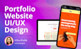 make portfolio website UX UI design with personal branding