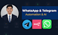 build ai whatsapp automation and telegram chatbots