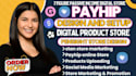 setup payhip store, payhip digital product store, payhip website, pensight, etsy