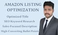 create a high converting amazon listing with SEO keyword research