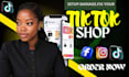 setup tiktok shop, do tiktok ads and setup facebook and instagram shop