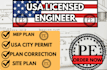 l full city engineer full city building permit drawing,  ca,tx,fl pe