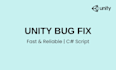 fix unity game bugs, errors and scripts issues
