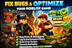 fix bugs and optimize your roblox game scripts professionally