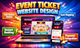 design event website, seats plan, general event, tickera website