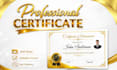 create professional certificate design with photo