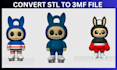 paint your stl to 3mf for bambu lab multicolor printing using bambu studio