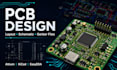 design pcb layout , schematic design, and fabrication gerber files