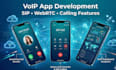 develop mobile apps, voip softphone app, sip calling telecom features
