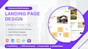 design a responsive landing page using HTML, CSS, tailwindcss, and javascript