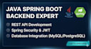 develop a professional rest API or backend using java spring boot