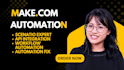 fix made com automation set up make com automation make scenario make com expert