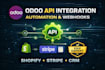 integrate odoo erp with any API, saas, or external system