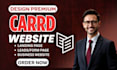design or redesign a modern carrd website and landing page seo