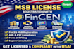 do US msb license registration with fincen  department