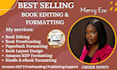 book editing, book proofreading, amazon kdp formatting, kdp publishing paperback