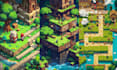 pixel art environments and game background pixel character