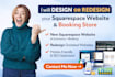 design squarespace website, redesign squarespace ecommerce and booking website