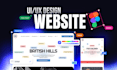 design modern website UI UX with clean user experience