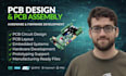 do pcb circuit design, pcb assembly, hardware and firmware development