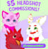 draw a furry headshot of your fursona