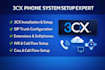 install 3cx voip phone system sip trunk extensions troubleshoot call flow