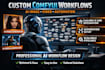 create custom comfyui workflows for ai image, video, and automation