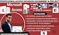 develop microsoft access database project and assignments