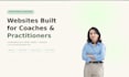 build a professional website for coaches and wellness professionals