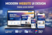 create professional website design using figma UI UX