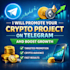 promote your crypto project on telegram and boost growth