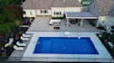3d backyard landscape design rendering, pergola patio design 3d pool rendering