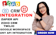 develop custom api integration twillo zoho crm zapier integrate api smartsheet