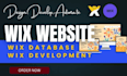 wix studio website design wix development with wix velo, wix code, wix database