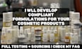 develop compliant formulations for your cosmetic products