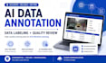 do accurate data annotation, data labeling and ai data review