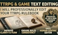 professionally edit your ttrpg rulebook and game text